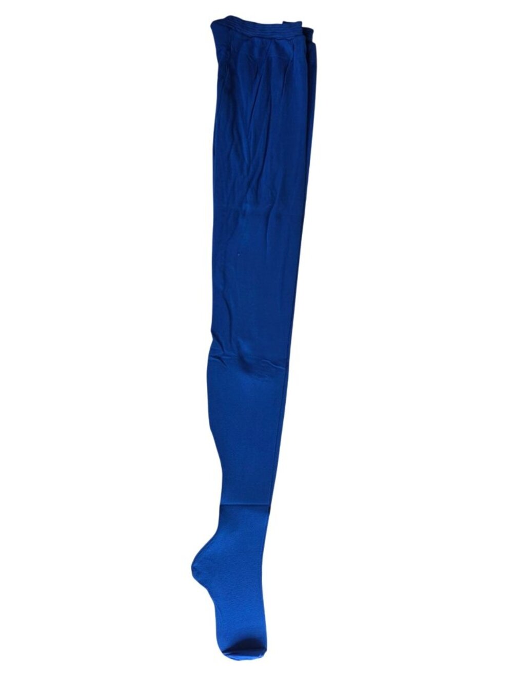 Vtg Girls Full Fashioned Non-Run Tights Blue Size Large Retro Packaging - Picture 6 of 13